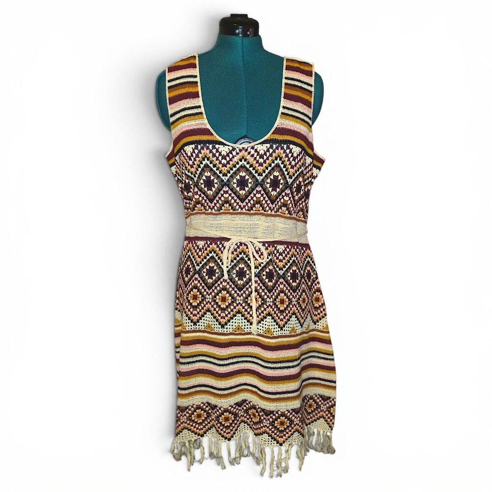 Idyllwind Crochet Fringe Dress by Miranda lambert. Chili Havana Nights Size XL